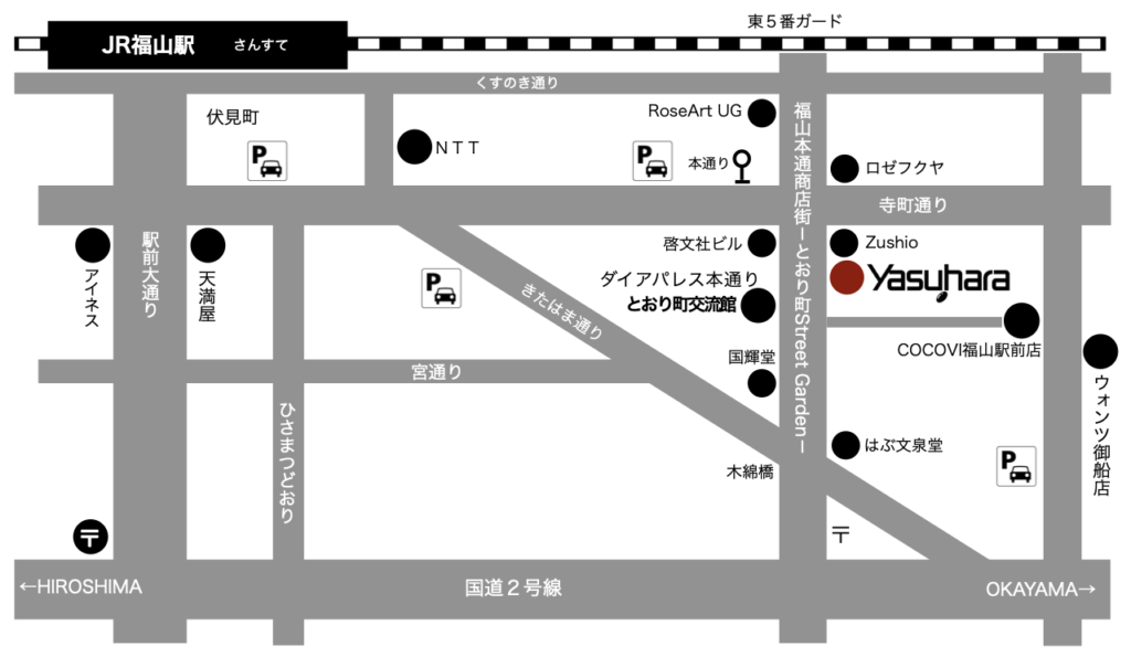 安原楽器アクセスマップ